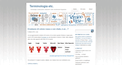 Desktop Screenshot of blog.terminologiaetc.it