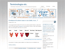 Tablet Screenshot of blog.terminologiaetc.it